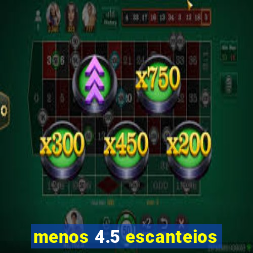 menos 4.5 escanteios